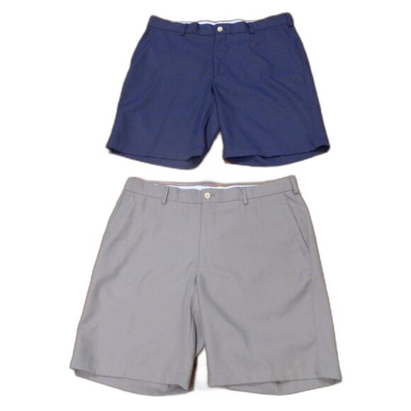 Peter Millar Blue Gray Shorts Men's Size 35 Set of 2 - Picture 1 of 2